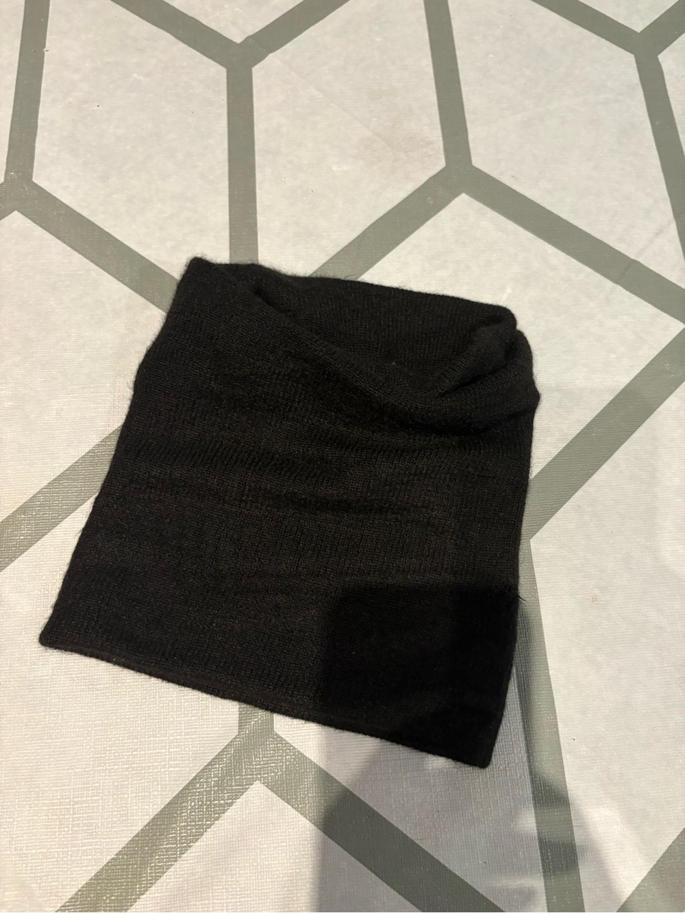 Nautica Black Knit Neck Warmer